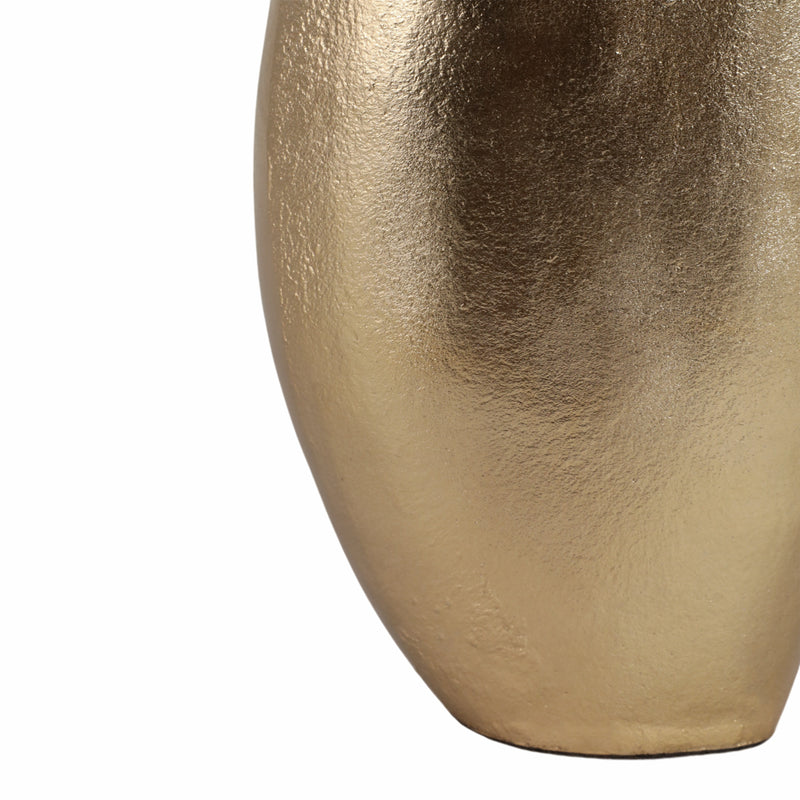 13 Cohen Champagne Shell Shaped Metal Vase