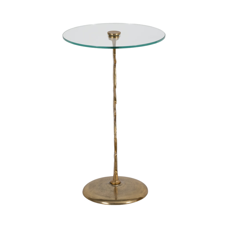 Metal/glass 15d/25h,gold Starfish Sidetable Kd