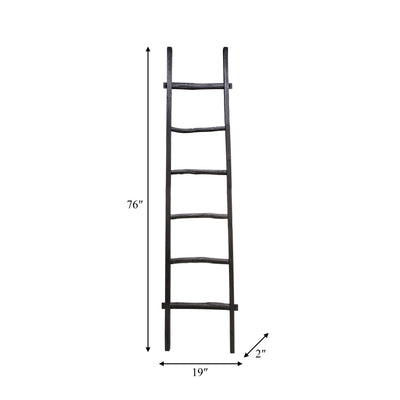 Wooden , Decorative 76 Ladder, Black