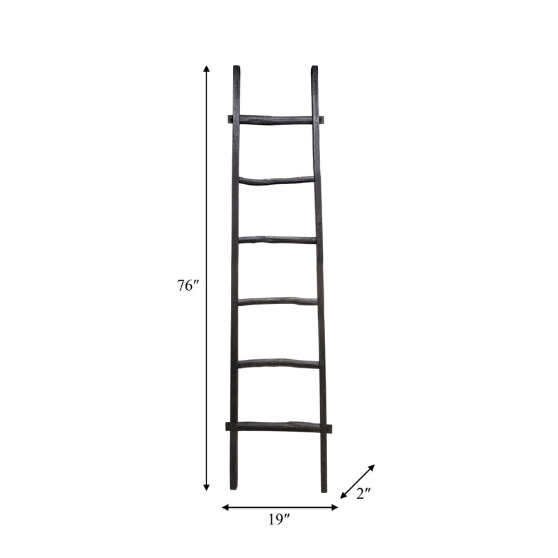 Wooden , Decorative 76 Ladder, Black