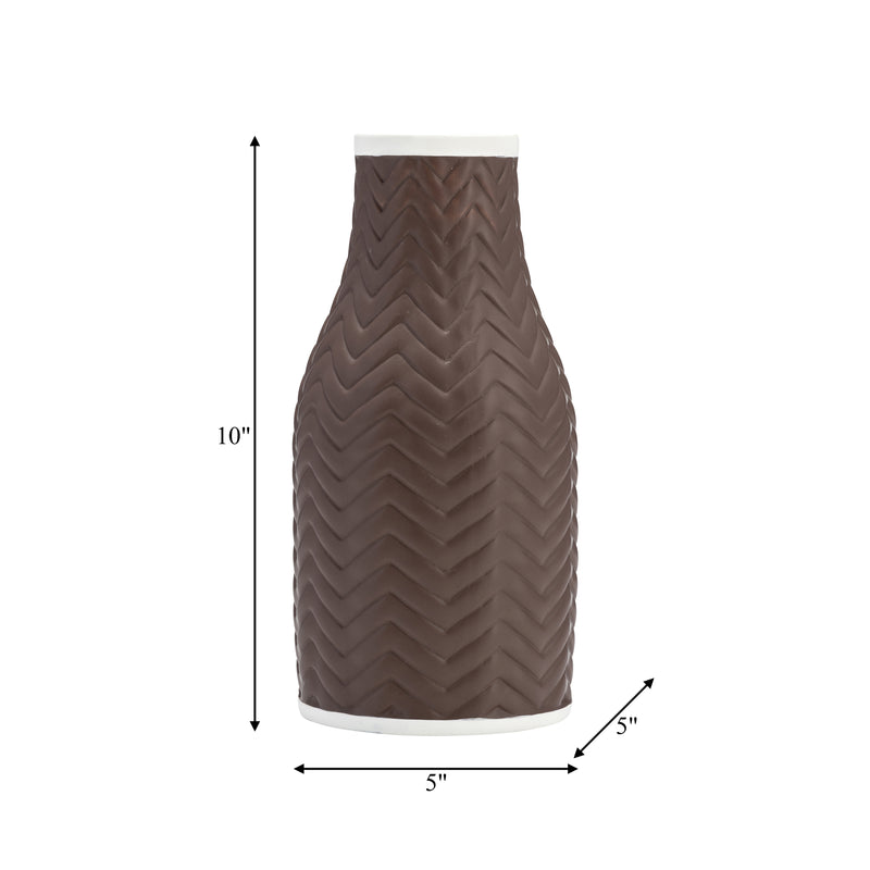 10 CHEVRON VASE, JAVA