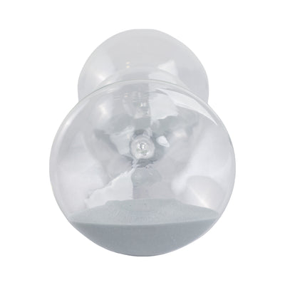 10x5 Glass 60min Large Bubble Sandtimer, Clear