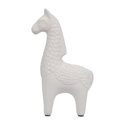 Clay, 11 Standing Llama, Ivory