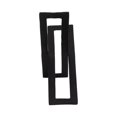 12 METAL ABSTRACT SCULPTURE, BLACK