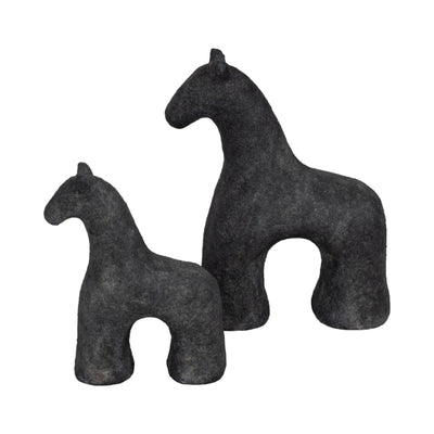 9 Textured Horse, Black