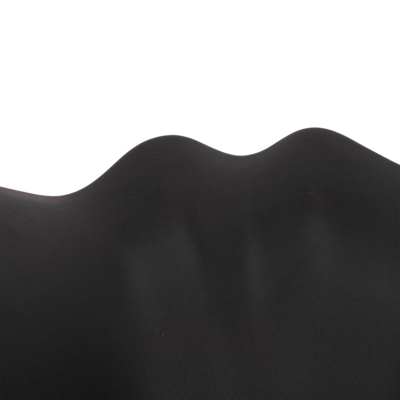 18 Ruffled Edge Bowl Matte Finish, Black