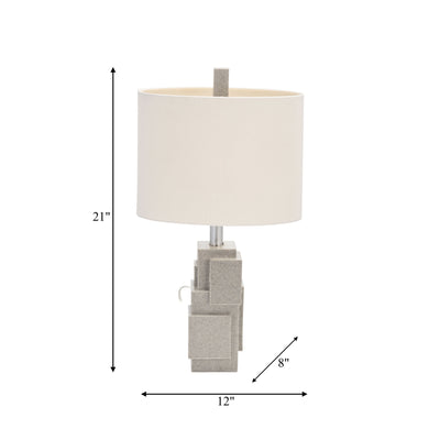 Resin 22 Blocks Table Lamp,gray