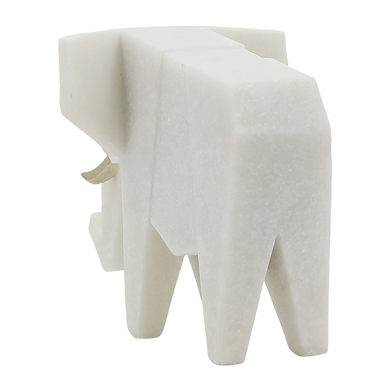 11 ANDORA ELEPHANT STATUARY, WHITE