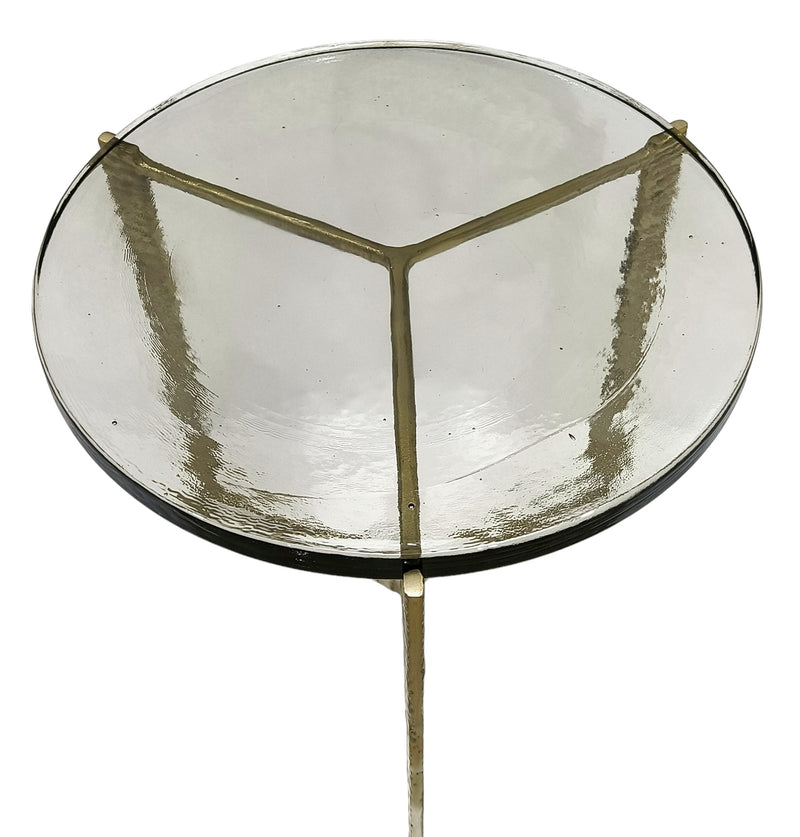 18 Bennington Wide  Recycled Glass Accent Table