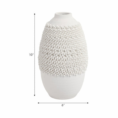 10 Arroyo Small 3d Printed Porcelain Vase, Ivory