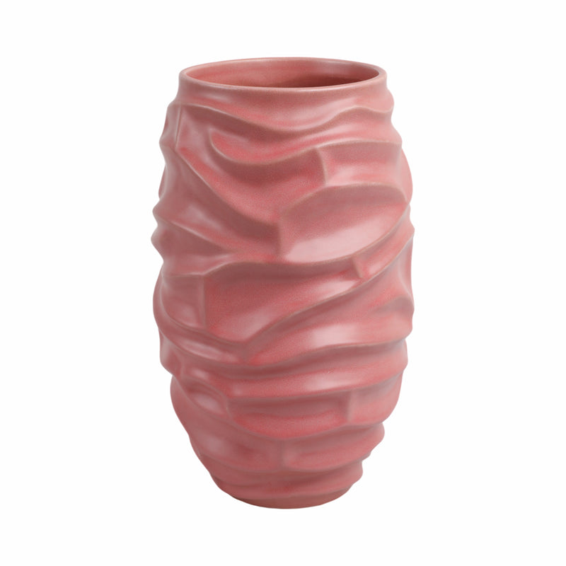 14qunlan Small Porcelain Vase, Bean Red