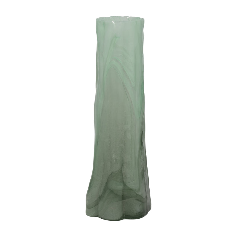 20 Verena Large Green Glass Vase