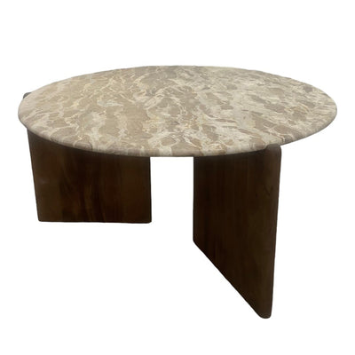 39 Somerset Marble And Wood Coffee Table, Multi