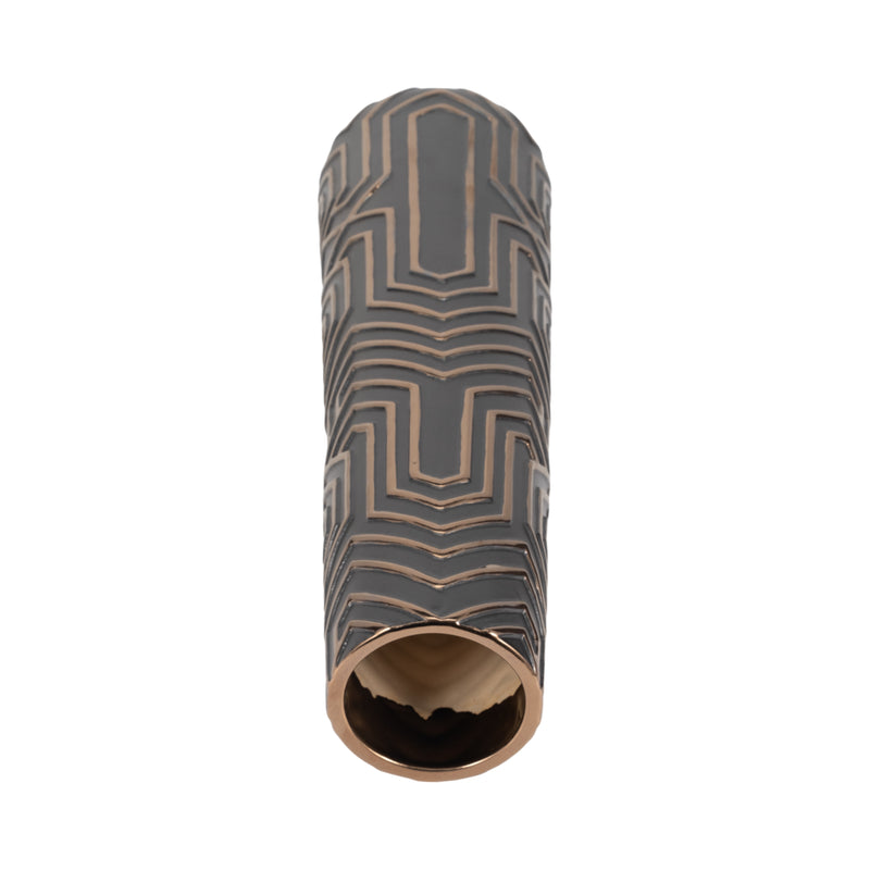 22 Rialto Oversized Contemporary Vase, Black