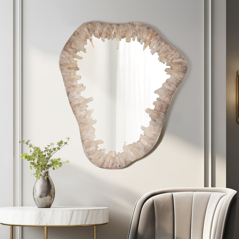 Quartz, 25 Organic Mirror, Ivory