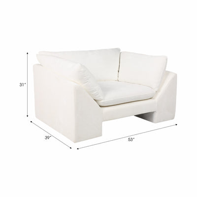 55 Belova Accent Chair, White