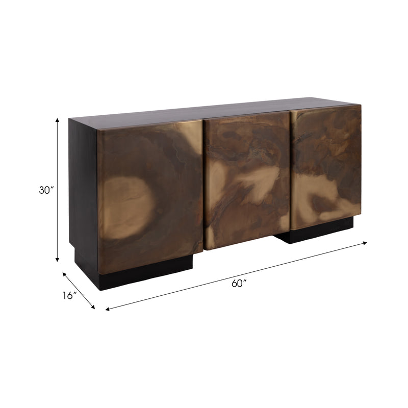 60 Lavish Mango Wood Sideboard, Brown