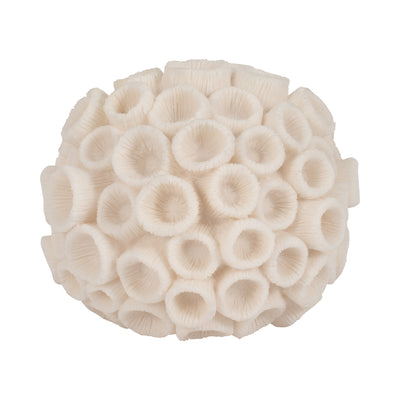 7 Round Coral Orb, Ivory