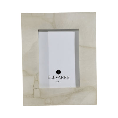 EDINA WHITE QUARTZ PHOTO FRAME