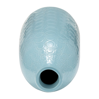 CER, 16 CIRCLES VASE, AQUA HAZE