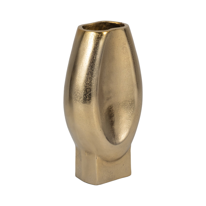 10 Nadia Metal Oval Vase, Gold