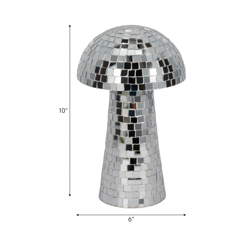 10 Mosaic Mushroom, Silver