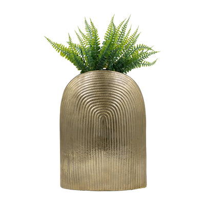 Metal, 14 Arch Vase, Champagne