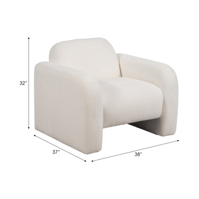 ACCENT CHAIR, IVORY