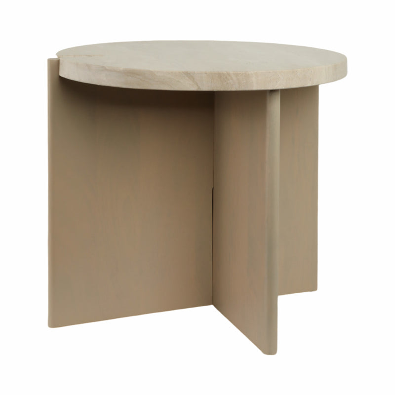 20 Connley Large Marble And Wood Accent Table