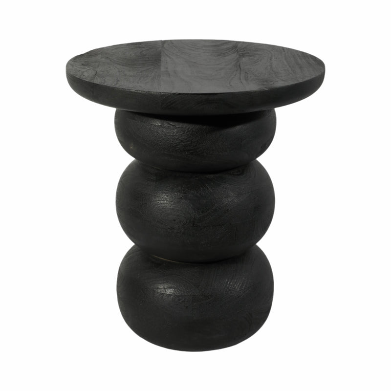 Wood, 19 Bibendum Accent Table, Black