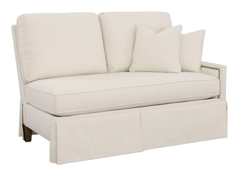 Kelly Skirted Right Arm Loveseat