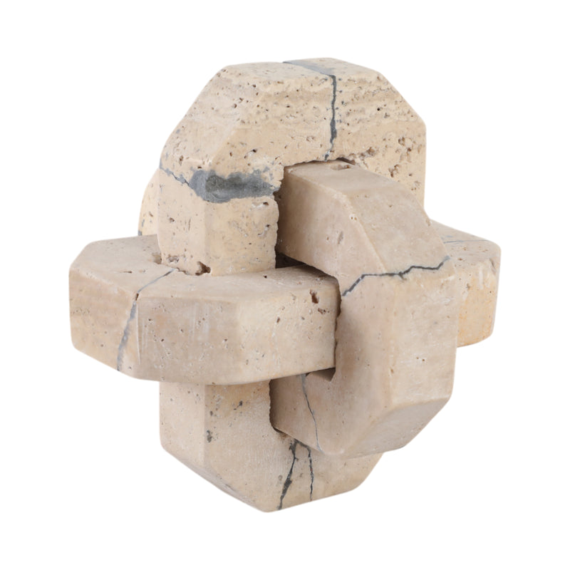 5 Gorda Small Crackle Travertine Knot