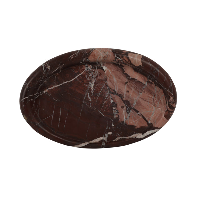 17 Kramer Red Marble Tray