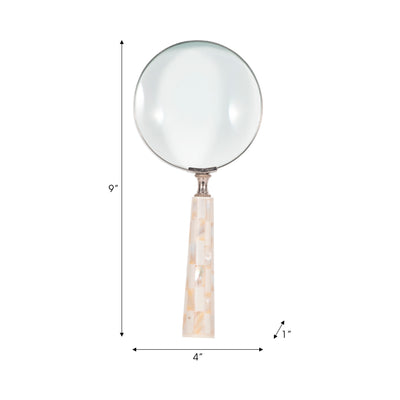 4 Mop Handle Magnifying Glass, Ivory