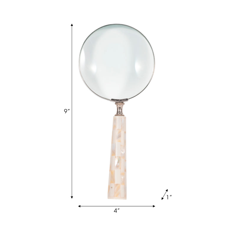 4 Mop Handle Magnifying Glass, Ivory