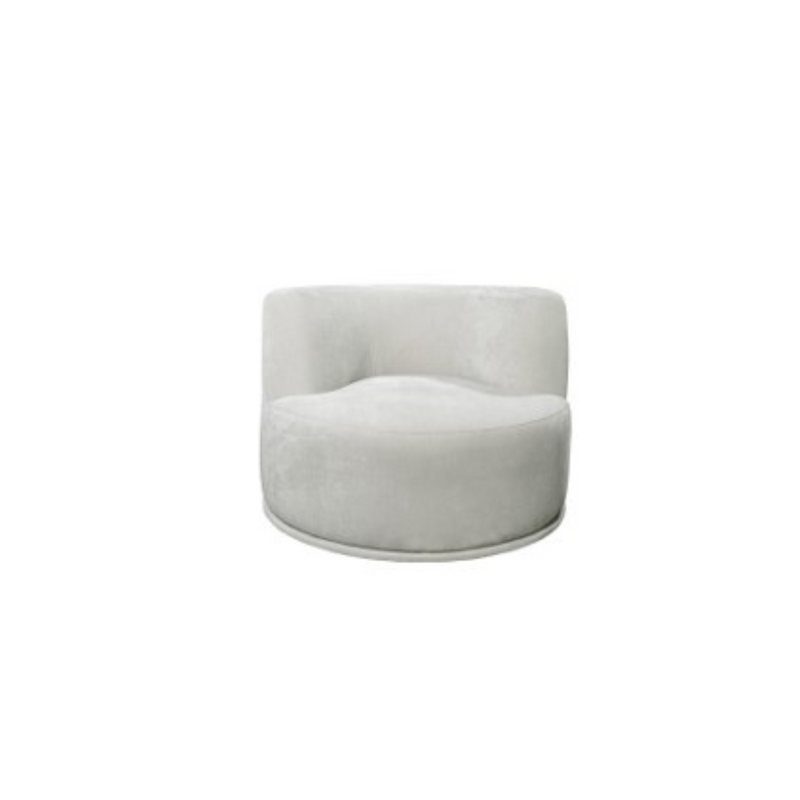 Petra Oyster Sofa With Two Swivel Ottomans