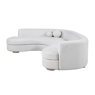 Snow Linen Beige Left Chaise Sectional