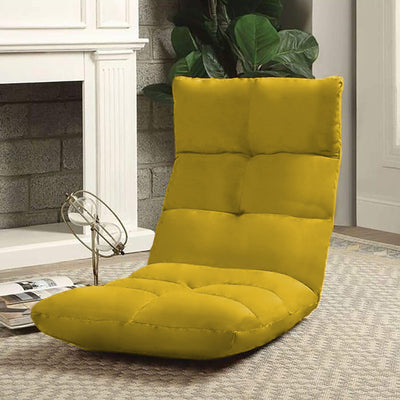 Picnic Upholstered Velvet Foldable Floor Chair - 120x50x15 cm