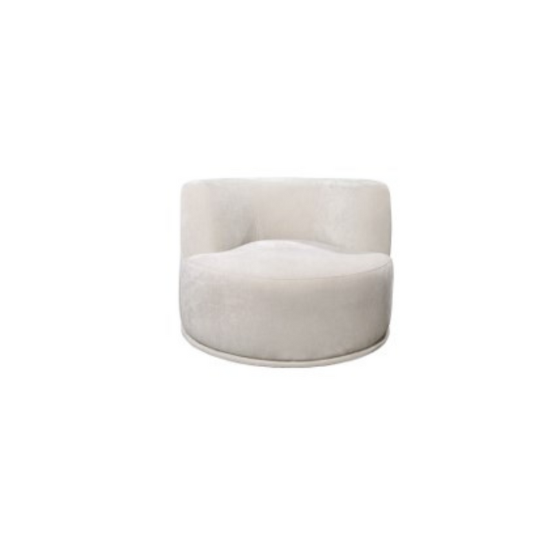 Petra Ivory Sofa With Two  Swivel Ottomans