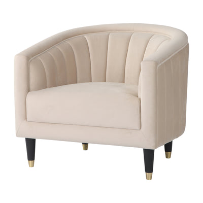 32 Athena Velvet Accent Chair, Tan