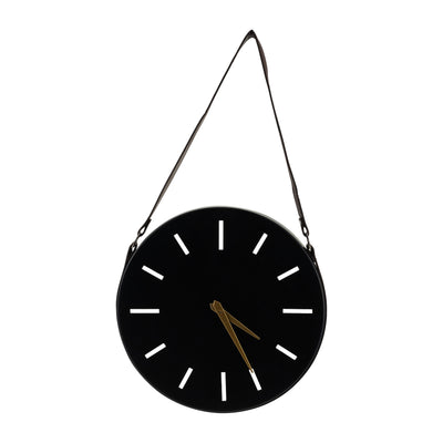 METAL, 14 WALL CLOCK, BLACK