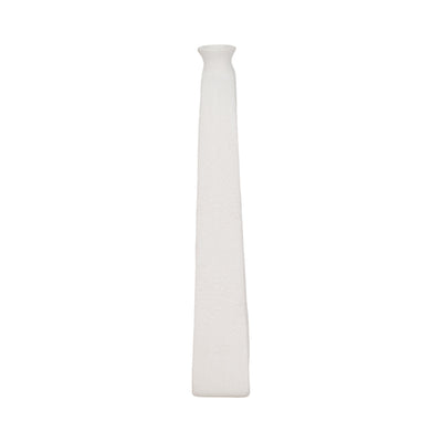 14 Open Cut-out Rough Vase, White