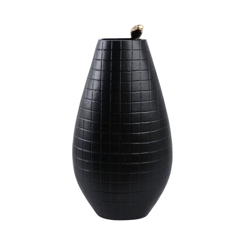 21x11 Curved Snake On Vase, Black/gold