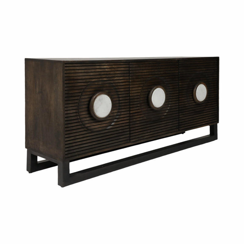 65 Frye Wood And Marble Sideboard