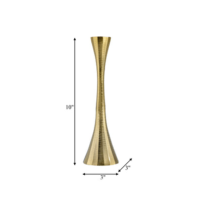 10 Metal, Taper Candle Holder, Brass