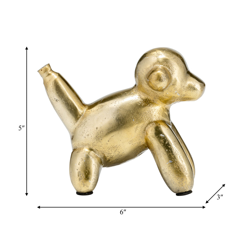 5L METAL BALLOON MONKEY, GOLD