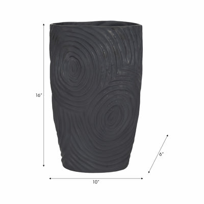 16 SUMATRA LARGE VASE, BLACK