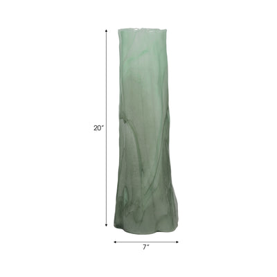 20 Verena Large Green Glass Vase