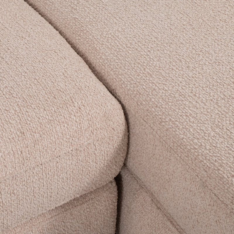 118 Raf Chaise Sofa, Blush 2 Bx