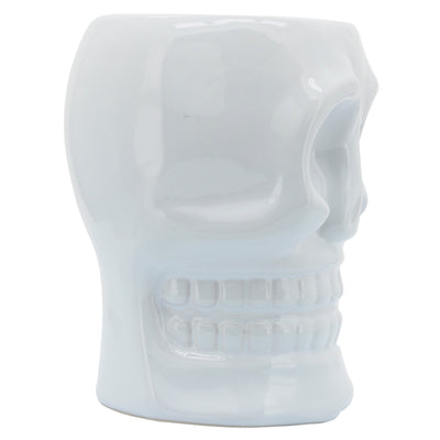 CER, 6 SKULL VASE, WHITE